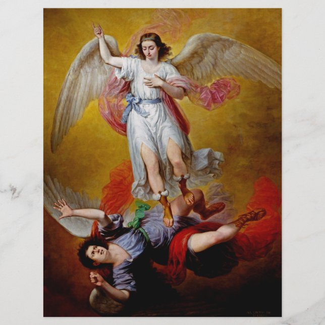 The fall of Lucifer by Antonio Maria Esquivel Flyer (Front)