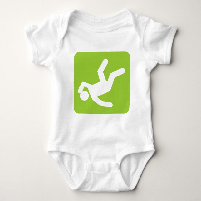The Fall of Man - Martian Green Baby Bodysuit (Front)
