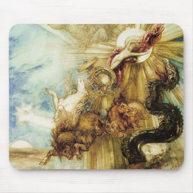 The Fall of Phaethon (w/c on paper) Mouse Pad (Front)