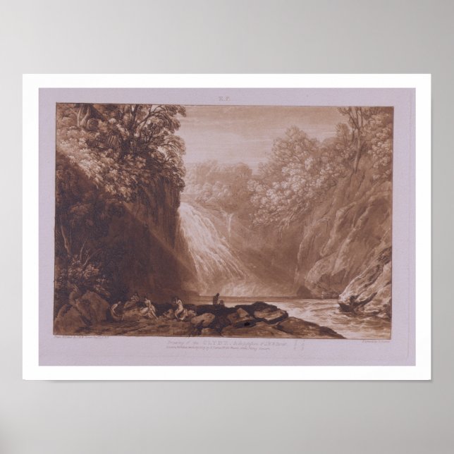The Fall of the Clyde, engraved by Charles Turner Poster (Front)