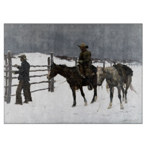 The Fall of the Cowboy 1895 Frederic Remington Cutting Board
