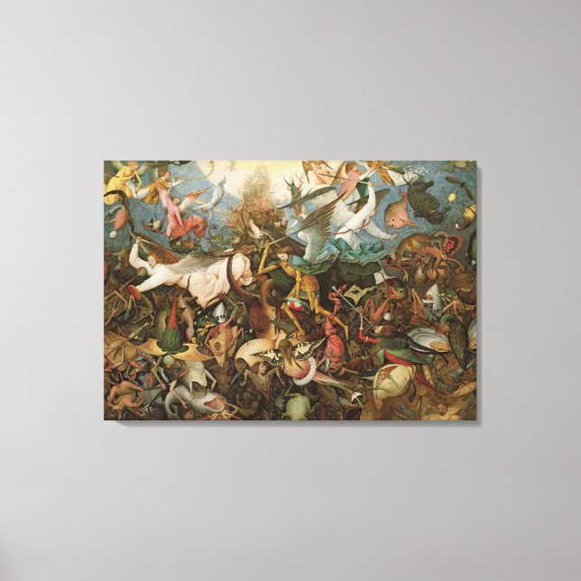 The Fall of the Rebel Angels, 1562 Canvas Print (Front)