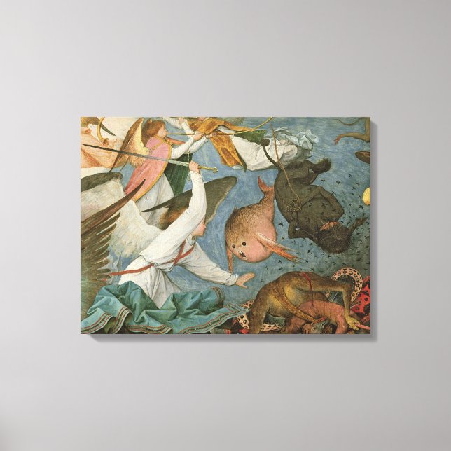 The Fall of the Rebel Angels, 1562 Canvas Print (Front)