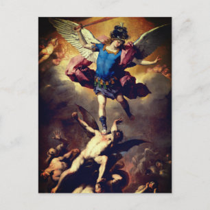 The Fall of the Rebel Angels (Luca Giordano) Postcard