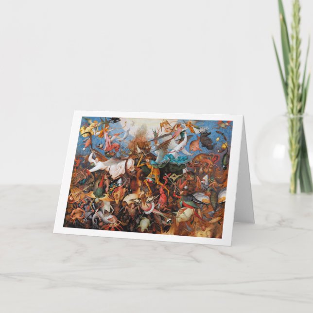 The Fall of the Rebel Angels, Pieter Bruegel Card (Front)