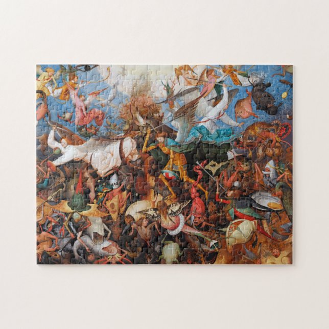 The Fall of the Rebel Angels, Pieter Bruegel Jigsaw Puzzle (Horizontal)