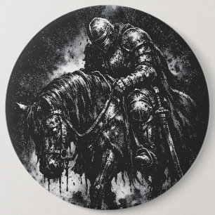 The Fallen Knight by BurnsInHell 6 Cm Round Badge