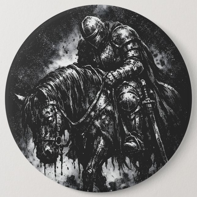 The Fallen Knight by BurnsInHell 6 Cm Round Badge (Front)