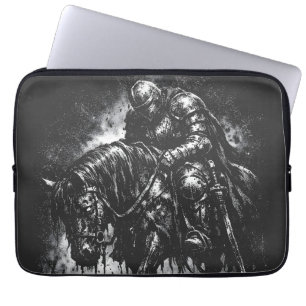 The Fallen Knight by BurnsInHell Laptop Sleeve