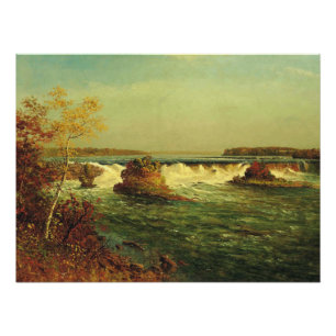 The Falls of Saint Anthony by Albert Bierstadt Poster