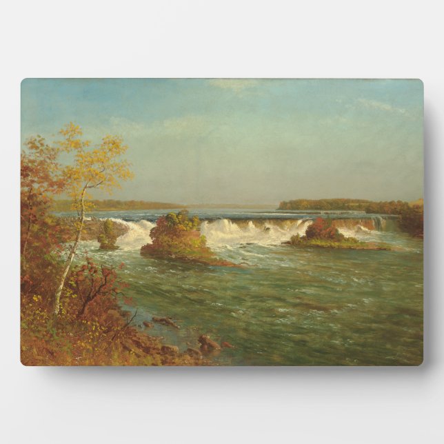 The Falls of Saint Anthony, c.1887 (oil on canvas) Plaque (Front)