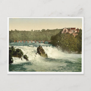 The Falls of the Rhine, with the Laufen Castle, Sc Postcard