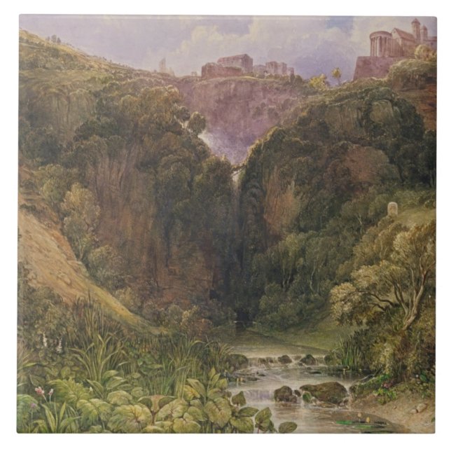 The Falls of Tivoli Tile (Front)