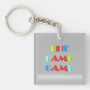 The Fame Game how famous are you Button Key Ring