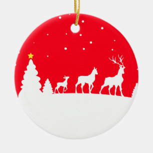 the family ceramic tree decoration