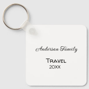 The family name travel vacation adventure add year key ring