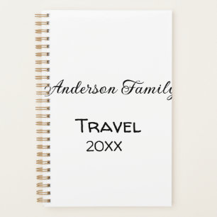 The family name travel vacation adventure add year planner