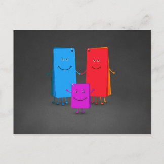 The Family of Colours Postcard