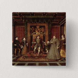 The Family of Henry VIII: 15 Cm Square Badge