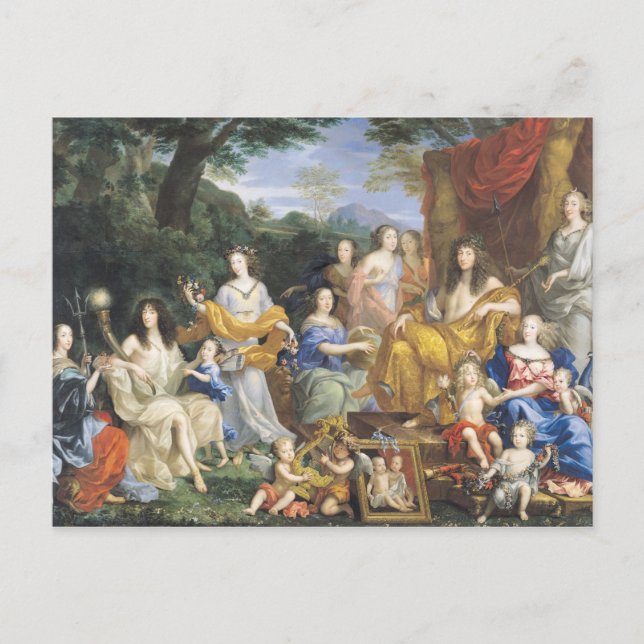 The Family of Louis XIV  1670 2 Postcard (Front)