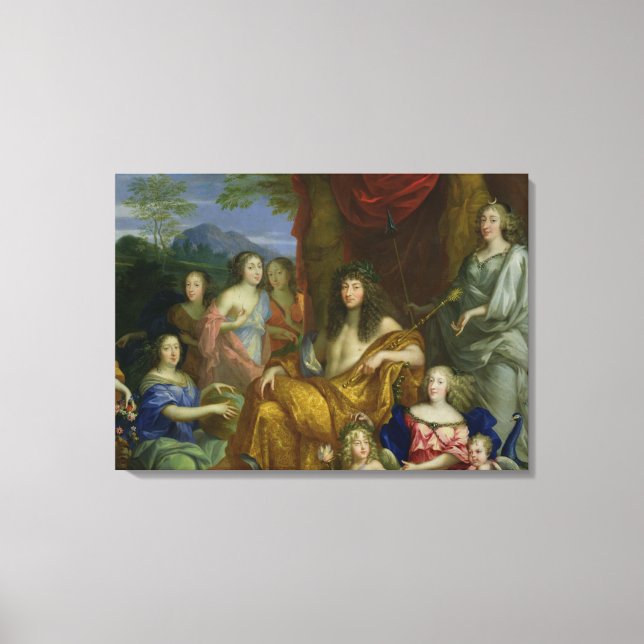 The Family of Louis XIV  1670 Canvas Print (Front)