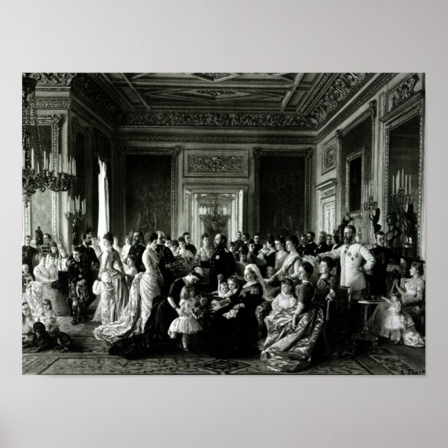 The Family of Queen Victoria, 1887 Poster (Front)