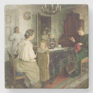 The Family of the Artist, 1895 Stone Coaster