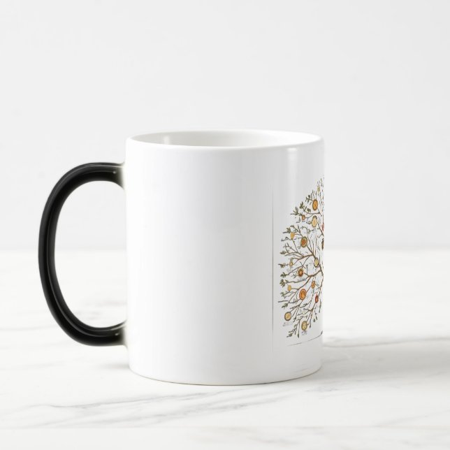 The Family Recipe Tree Custom Genealogy Chart Uniq Magic Mug (Left)