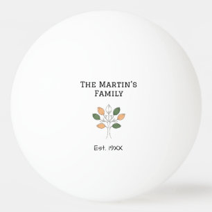 the family reunion est. year name tree community  ping pong ball