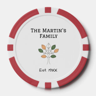 the family reunion est. year name tree community  poker chips