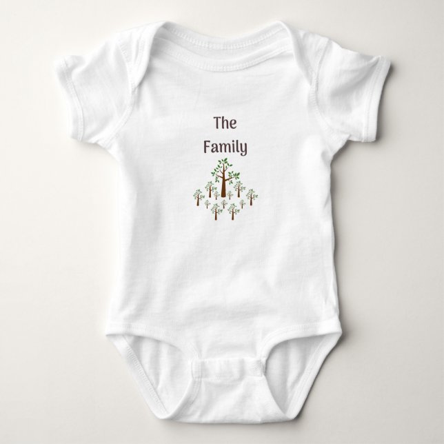 The Family Tree Bodysuit for baby (Front)