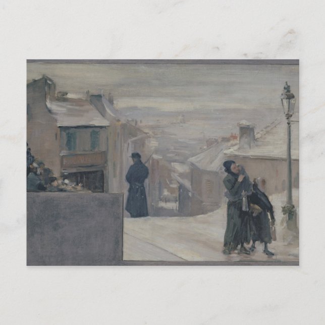 The Famine between 1870-71, 1889 Postcard (Front)