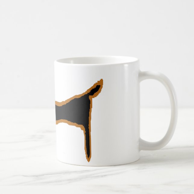 The Famous Black Dachshund Coffee Mug (Right)