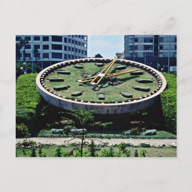 The famous Flowers Clock, Alexandria, Egypt  flowe Postcard (Front)