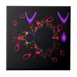 The Famous Full Mandelbrot Set Fractal Art Tile