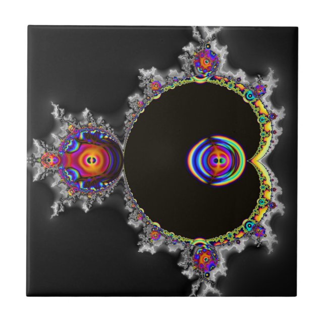  The Famous Full Mandelbrot Set Fractal Art Tile (Front)