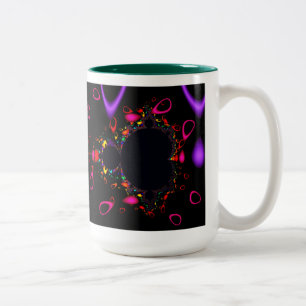 The Famous Full Mandelbrot Set Fractal Art Two-Tone Coffee Mug