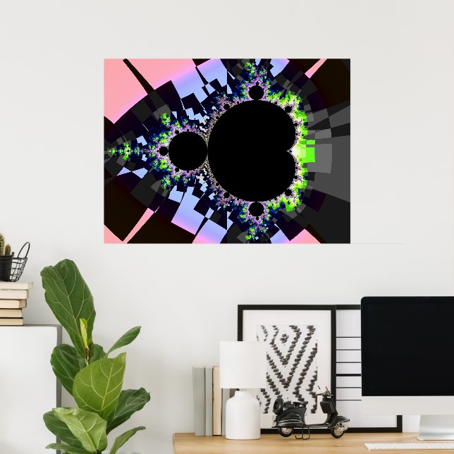 The Famous Full Mandelbrot Set Poster (Home Office)