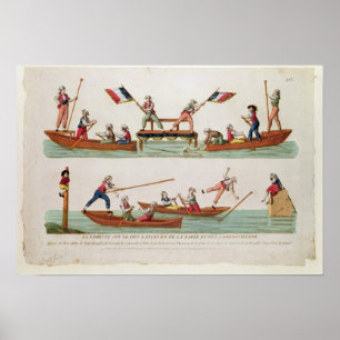 The Famous Joust between the Lancers Poster