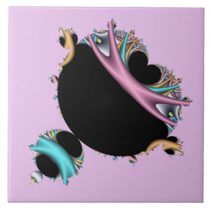 The Famous Mandelbrot Set Fractal Art Tile