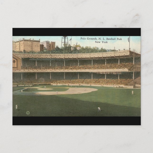 The Famous Polo Grounds Baseball Park, New York Postcard (Front)