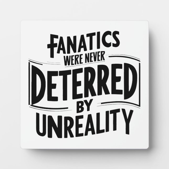 The Fanatics Plaque (Front)