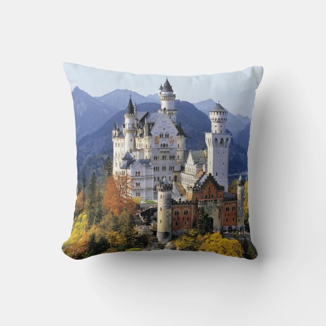 The fanciful Neuschwanstein is one of three Cushion (Front)