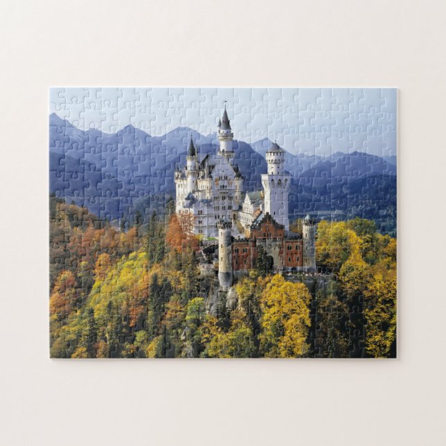 The fanciful Neuschwanstein is one of three Jigsaw Puzzle (Horizontal)