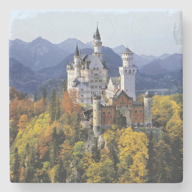 The fanciful Neuschwanstein is one of three Stone Coaster (Front)