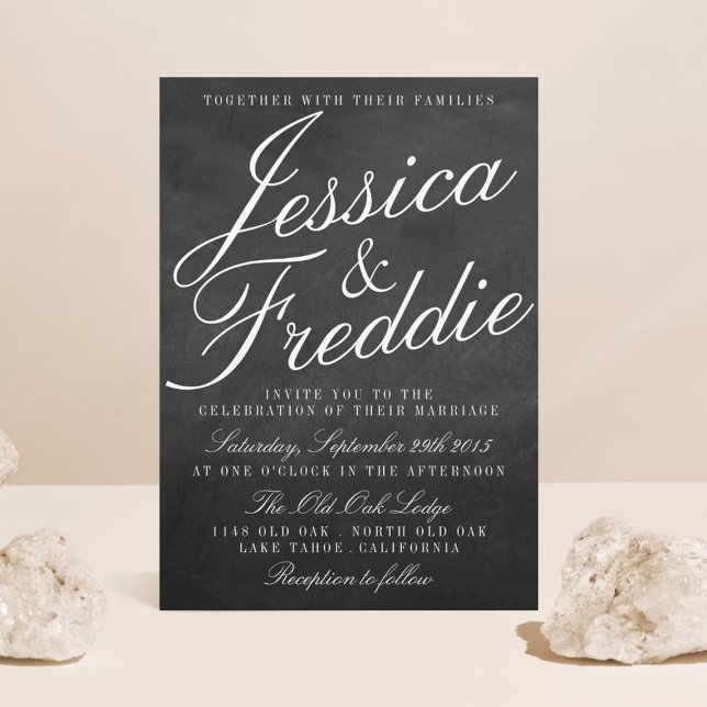 The Fancy Chalkboard Wedding Collection Invitation (Creator Uploaded)