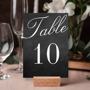 The Fancy Chalkboard Wedding Collection Table Number
