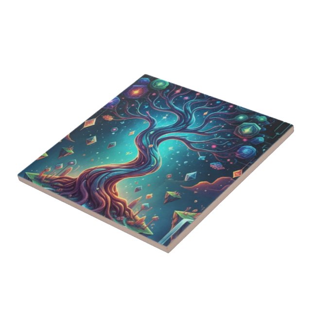 "The Fantastic Forest – Imaginary Journeys" Tile (Side)