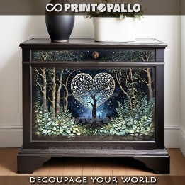 The Fantasy tree of Love in th Enchanted Garden -  Tissue Paper