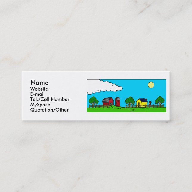 The Farm Mini Business Card (Front)